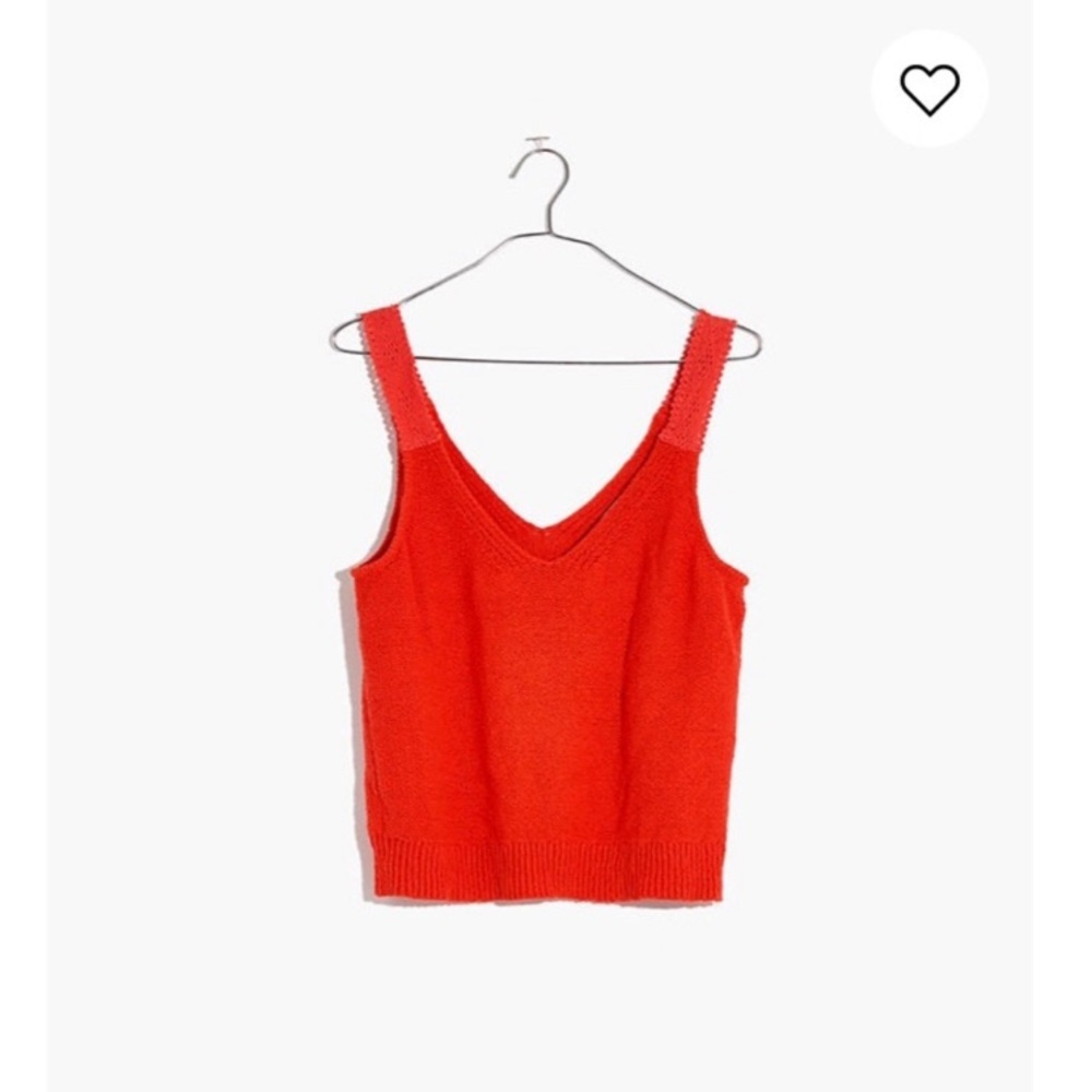 Madewell Crochet-Trap Sweater Tank
